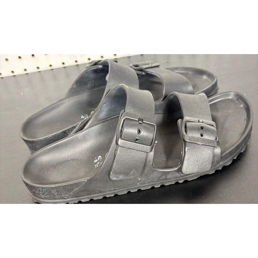 Birkenstock Rubber Black Waterproof Eva Sandals woman’s size 9 - Picture 2 of 8